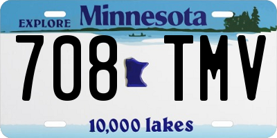 MN license plate 708TMV