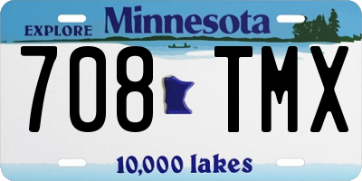 MN license plate 708TMX