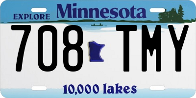 MN license plate 708TMY