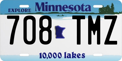 MN license plate 708TMZ