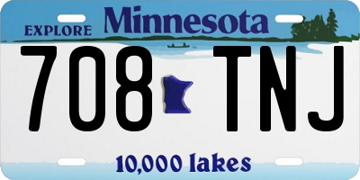 MN license plate 708TNJ