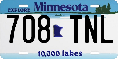 MN license plate 708TNL