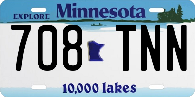 MN license plate 708TNN
