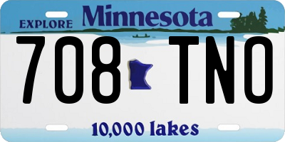 MN license plate 708TNO