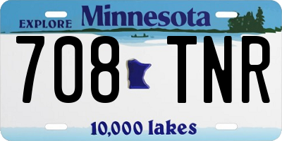 MN license plate 708TNR
