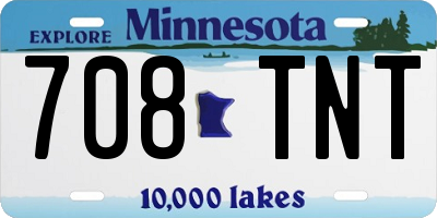 MN license plate 708TNT