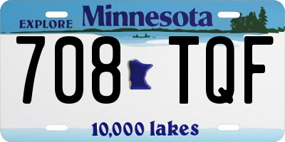 MN license plate 708TQF