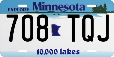 MN license plate 708TQJ