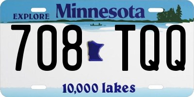 MN license plate 708TQQ