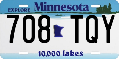 MN license plate 708TQY