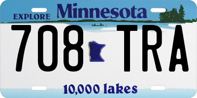 MN license plate 708TRA