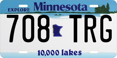 MN license plate 708TRG