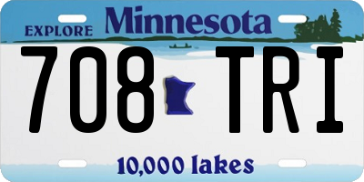 MN license plate 708TRI