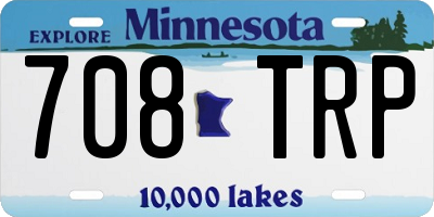 MN license plate 708TRP