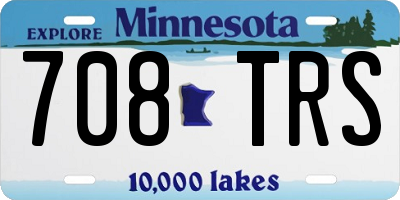 MN license plate 708TRS