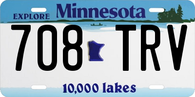 MN license plate 708TRV