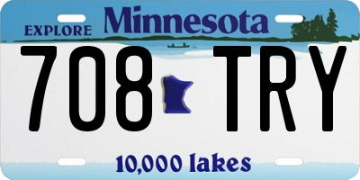 MN license plate 708TRY