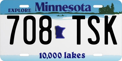 MN license plate 708TSK