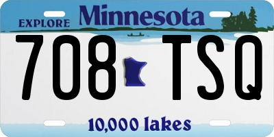 MN license plate 708TSQ