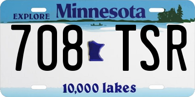 MN license plate 708TSR