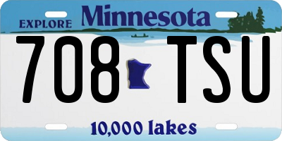MN license plate 708TSU