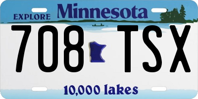 MN license plate 708TSX