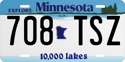 MN license plate 708TSZ