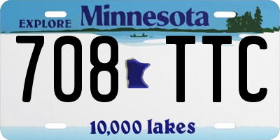 MN license plate 708TTC