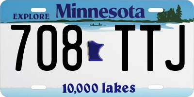 MN license plate 708TTJ