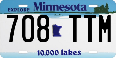 MN license plate 708TTM