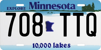 MN license plate 708TTQ