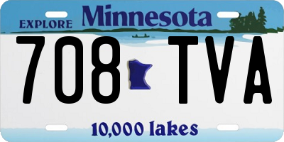 MN license plate 708TVA