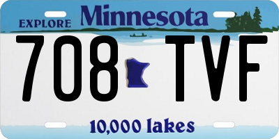 MN license plate 708TVF