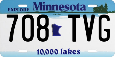 MN license plate 708TVG