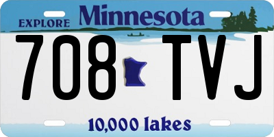 MN license plate 708TVJ