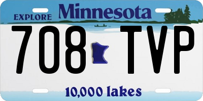 MN license plate 708TVP