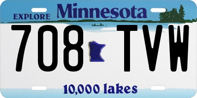 MN license plate 708TVW