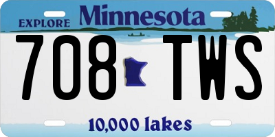 MN license plate 708TWS