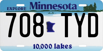 MN license plate 708TYD