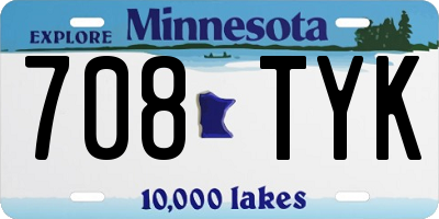 MN license plate 708TYK