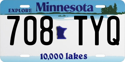 MN license plate 708TYQ