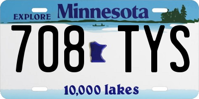 MN license plate 708TYS
