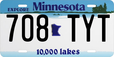 MN license plate 708TYT