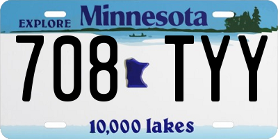 MN license plate 708TYY