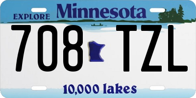 MN license plate 708TZL