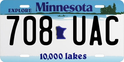 MN license plate 708UAC