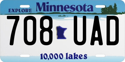 MN license plate 708UAD