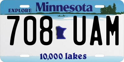 MN license plate 708UAM