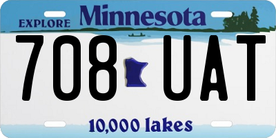 MN license plate 708UAT