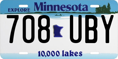 MN license plate 708UBY